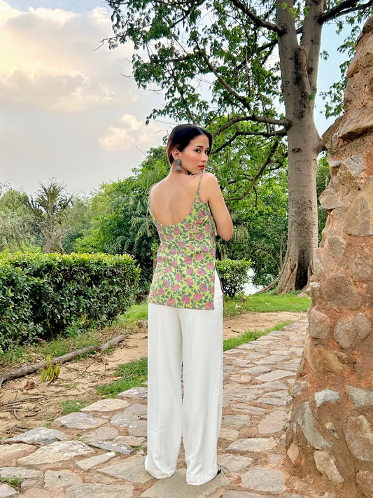 Baghni Floral Short Kurti