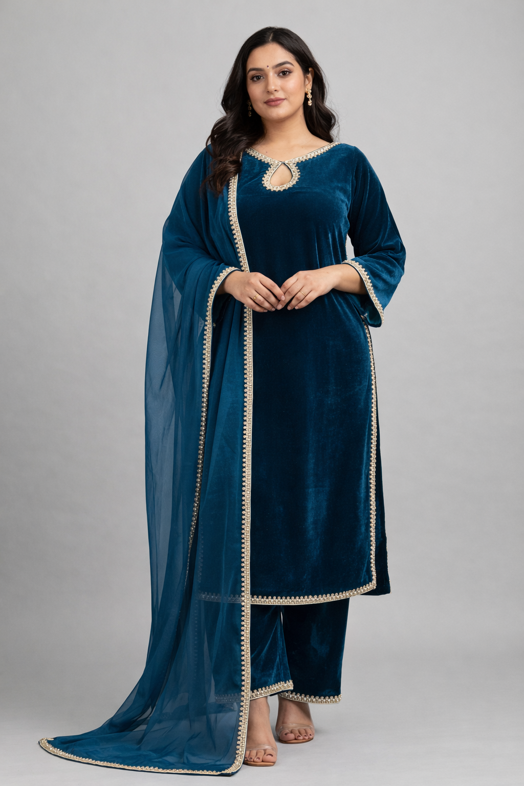 The Luxe Velvet Kurta Set