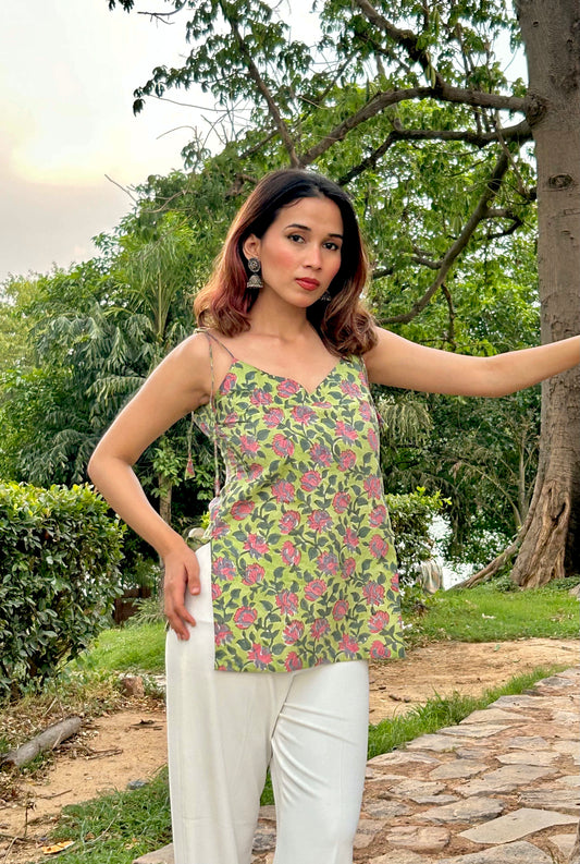 Baghni Floral Short Kurti