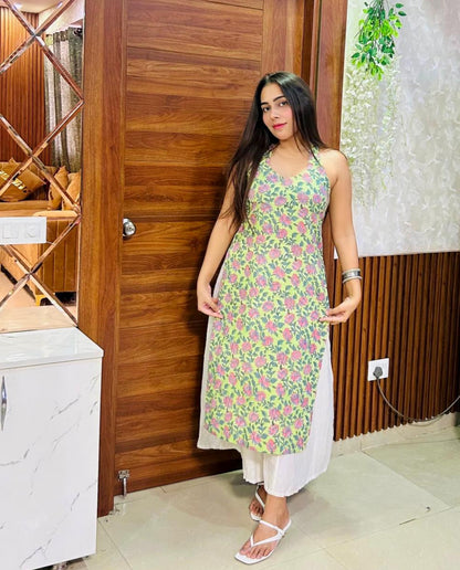 Baghni Floral Long Kurti